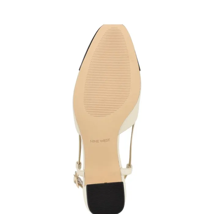 Unda Slingback Heels Ivory Women Nine West Heels Unda Slingback Heels Ivory Women Nine West Heels