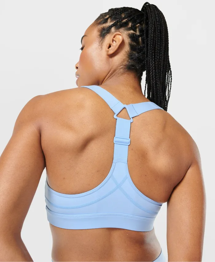Underwear Power Medium Support Sports Bra Filter Blue Sweaty Betty Women