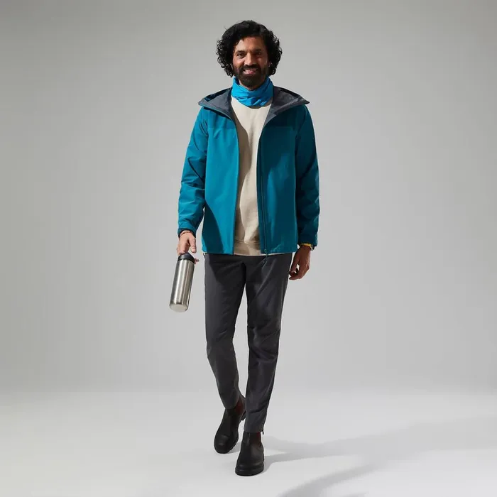 Waterproof Men Berghaus Arnaby Hooded Waterproof Jacket 8211 Turquoise