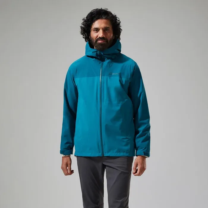 Waterproof Men Berghaus Arnaby Hooded Waterproof Jacket 8211 Turquoise