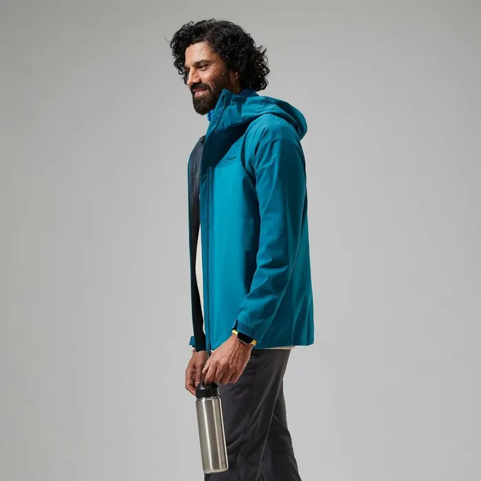 Waterproof Men Berghaus Arnaby Hooded Waterproof Jacket 8211 Turquoise