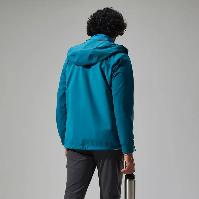 Waterproof Men Berghaus Arnaby Hooded Waterproof Jacket 8211 Turquoise