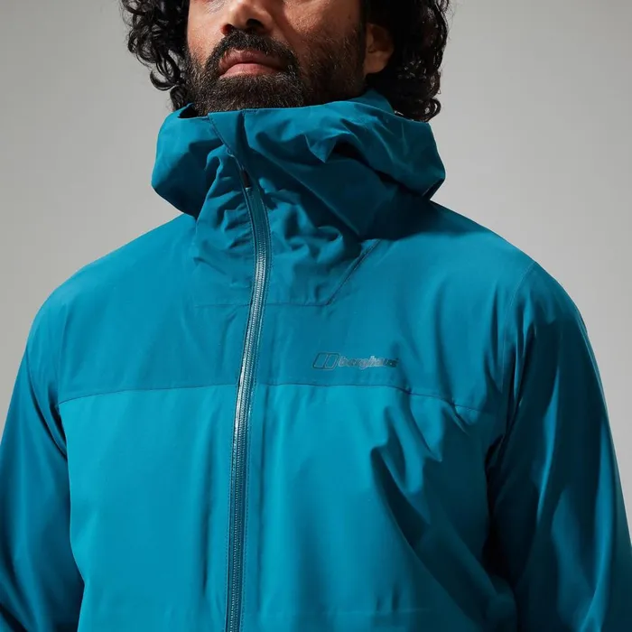 Waterproof Men Berghaus Arnaby Hooded Waterproof Jacket 8211 Turquoise