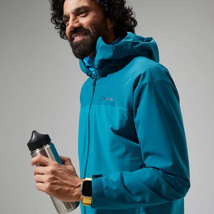 Waterproof Men Berghaus Arnaby Hooded Waterproof Jacket 8211 Turquoise