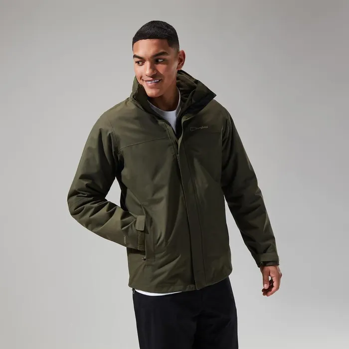 Waterproof Men Berghaus RG Alpha 20 Gemini Waterproof 3in1 Jacket 8211 Green