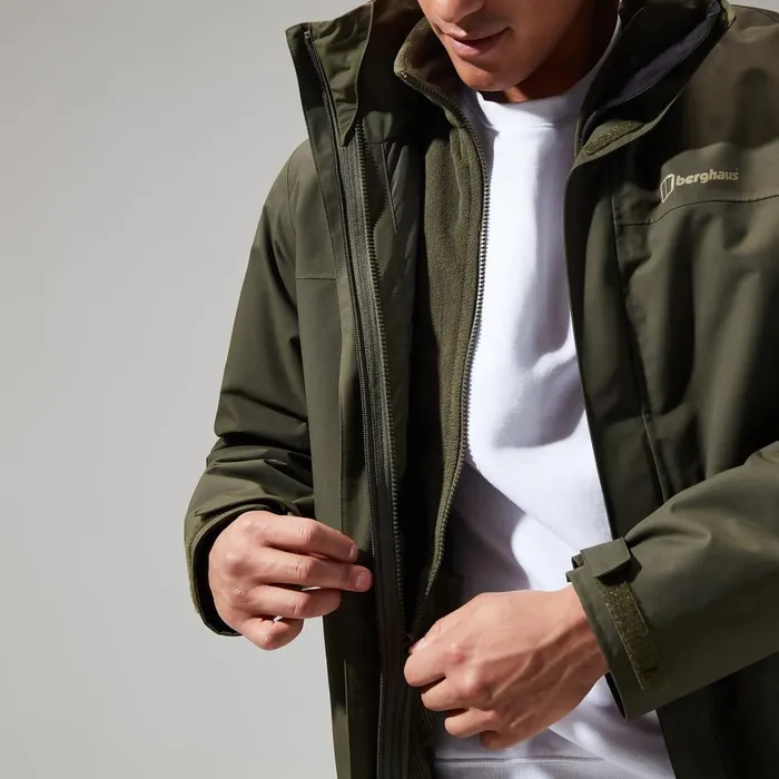 Waterproof Men Berghaus RG Alpha 20 Gemini Waterproof 3in1 Jacket 8211 Green