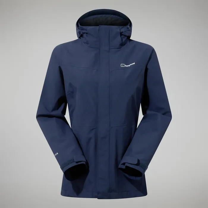 Waterproof Women Berghaus Hillwalker Interactive Jacket 8211 Dark Blue