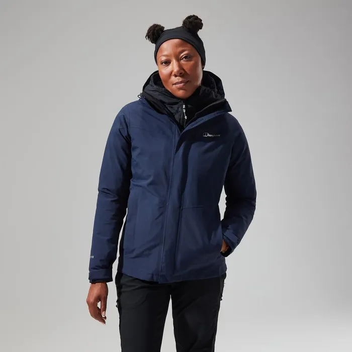 Waterproof Women Berghaus Hillwalker Interactive Jacket 8211 Dark Blue