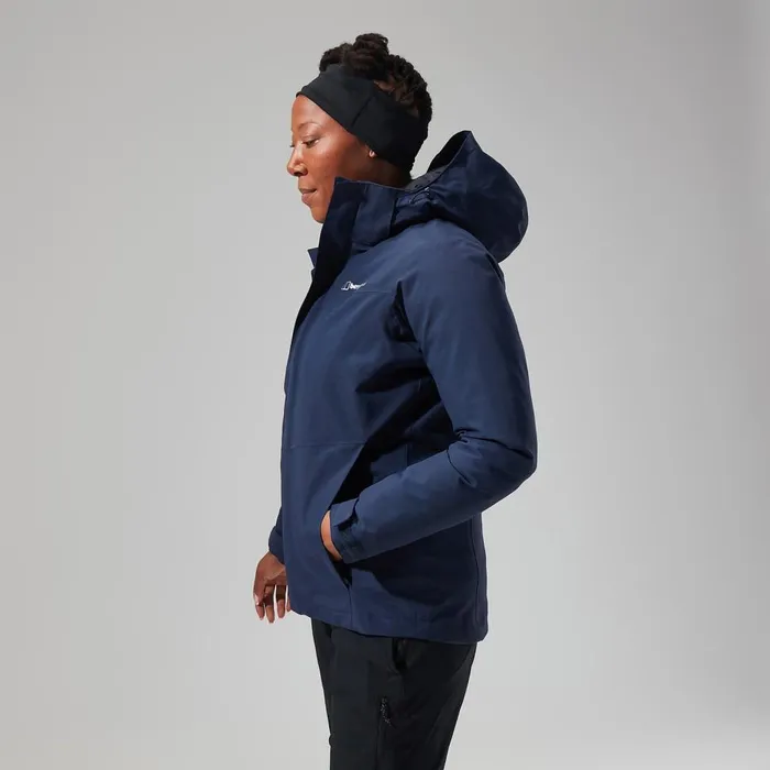 Waterproof Women Berghaus Hillwalker Interactive Jacket 8211 Dark Blue