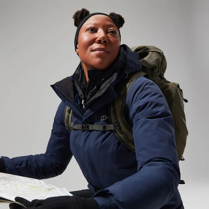 Waterproof Women Berghaus Hillwalker Interactive Jacket 8211 Dark Blue