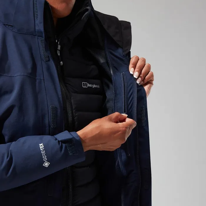 Waterproof Women Berghaus Hillwalker Interactive Jacket 8211 Dark Blue