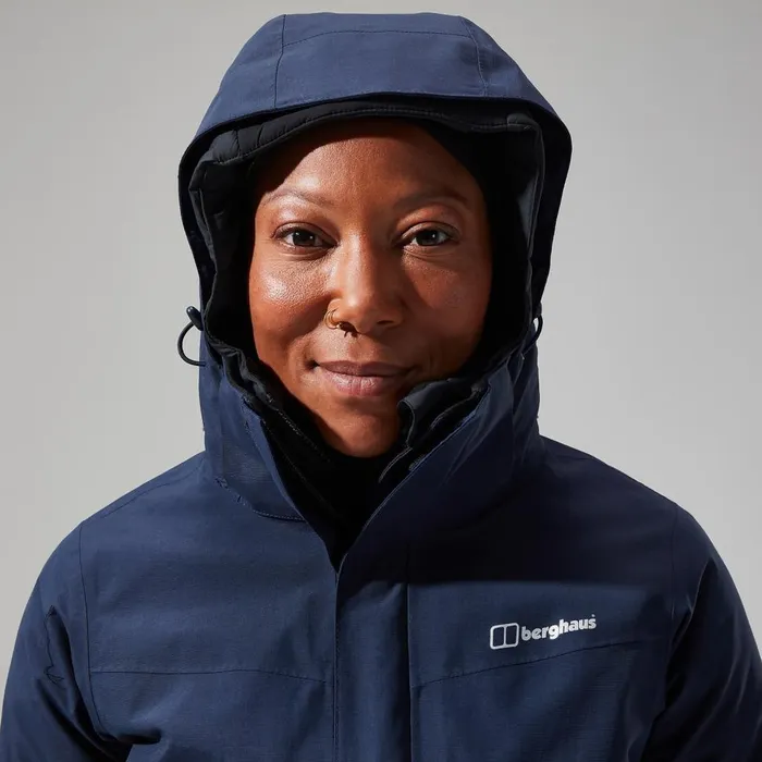 Waterproof Women Berghaus Hillwalker Interactive Jacket 8211 Dark Blue