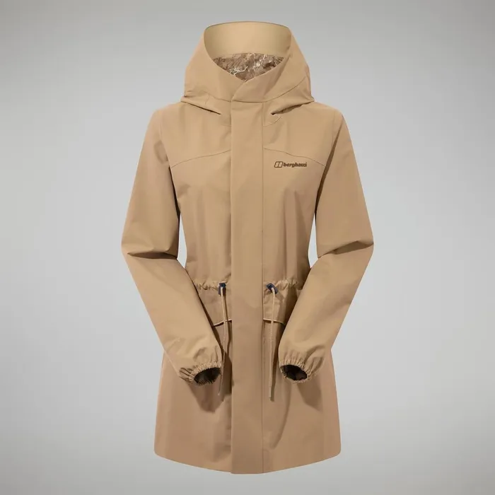 Waterproof Women Berghaus Swirlhow Hooded Jacket 8211 Natural