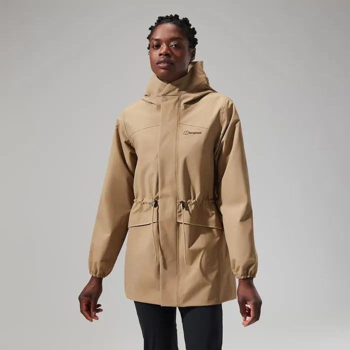 Waterproof Women Berghaus Swirlhow Hooded Jacket 8211 Natural