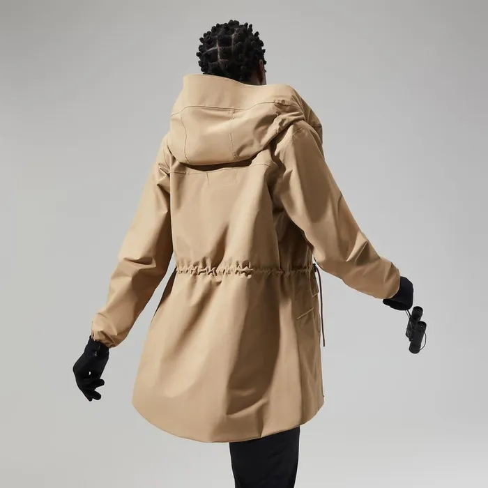Waterproof Women Berghaus Swirlhow Hooded Jacket 8211 Natural