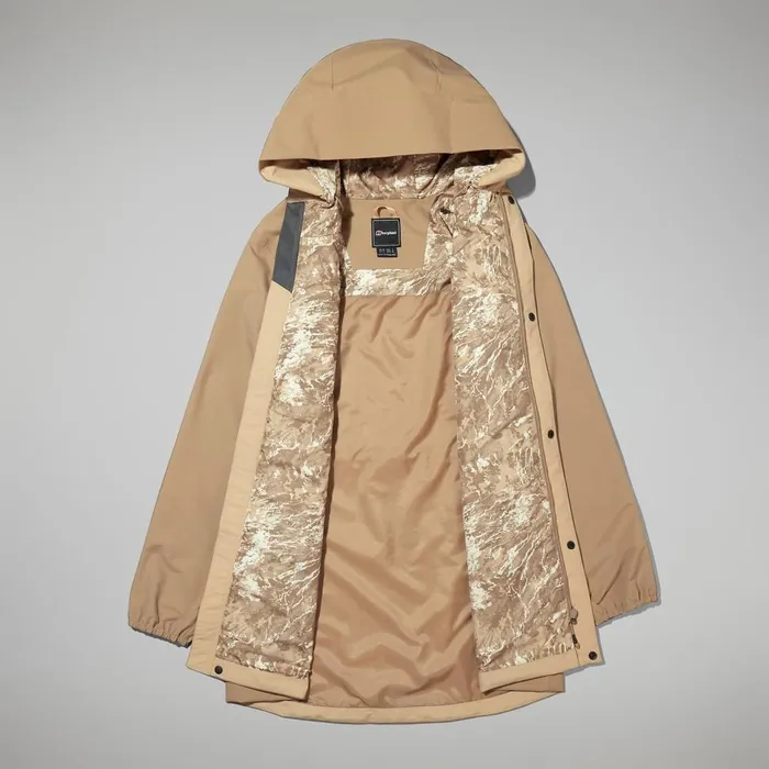 Waterproof Women Berghaus Swirlhow Hooded Jacket 8211 Natural