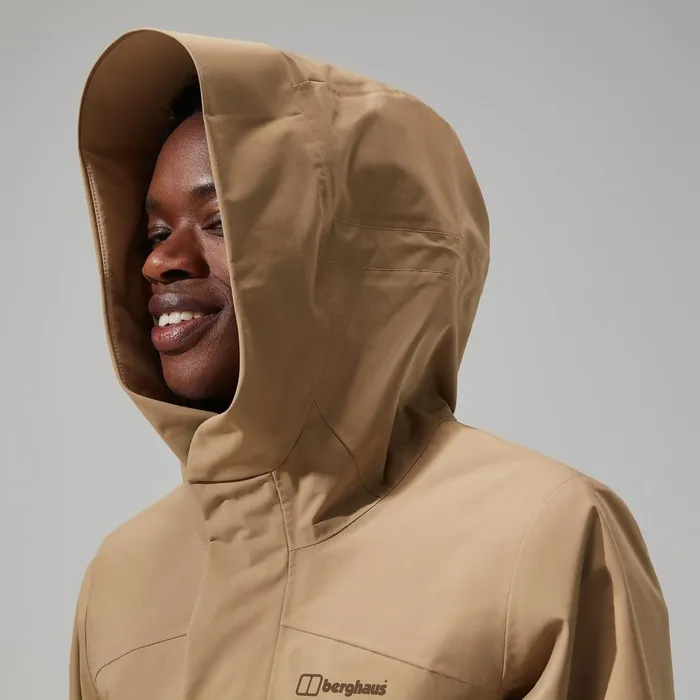 Waterproof Women Berghaus Swirlhow Hooded Jacket 8211 Natural