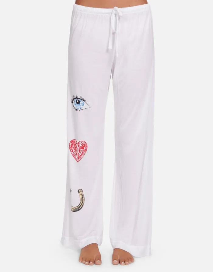Waverly I Love U White Women Lauren Moshi Short Sleeve