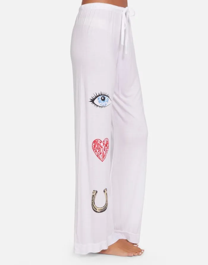 Waverly I Love U White Women Lauren Moshi Short Sleeve