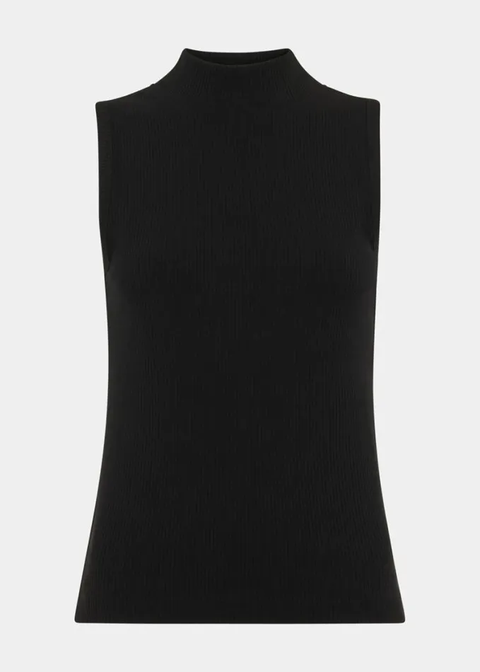 Whistles Keyhole Cut Out Top Black Women Tops