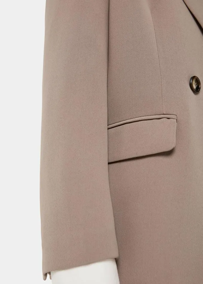 Whistles Petite Nina Double Breasted Blazer Taupe Women Petite Coats and Jackets Whistles Petite Nina Double Breasted Blazer Taupe Women Petite Coats and Jackets