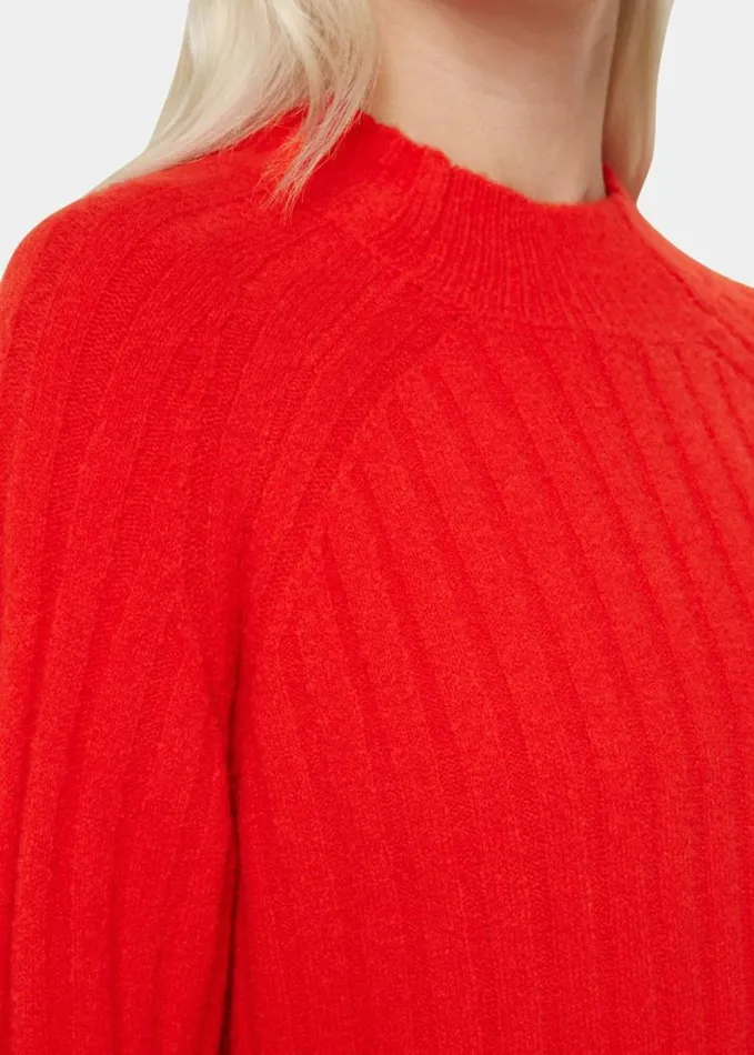 Whistles Petite Ribbed Knitted Midi Dress Red Women Petite Dresses and Jumpsuits Whistles Petite Ribbed Knitted Midi Dress Red Women Petite Dresses and Jumpsuits