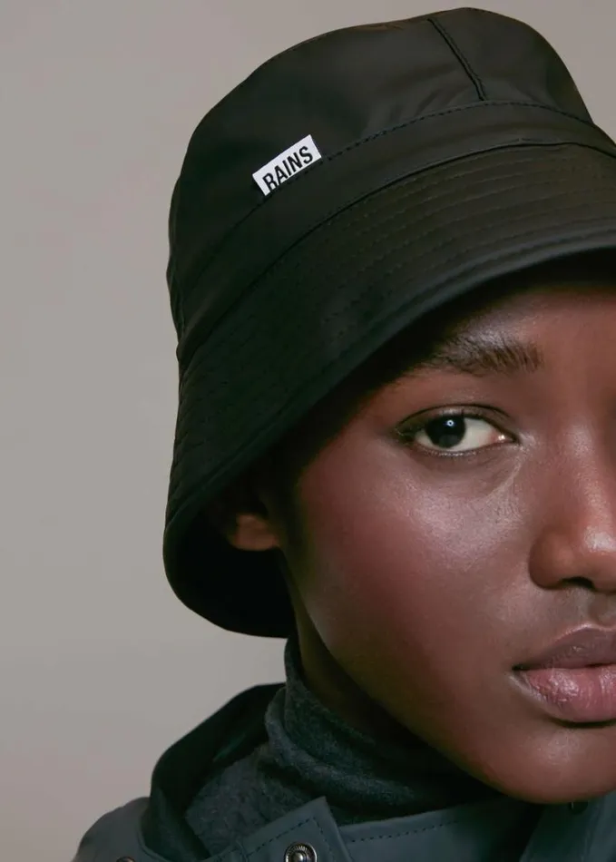 Whistles Rains Bucket Hat Black Women Hats Gloves and Scarves