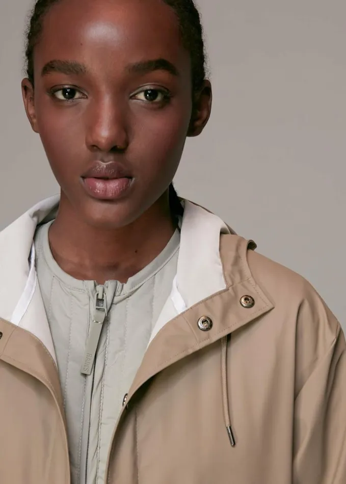 Whistles Rains Jacket Taupe Women Coats and Jackets