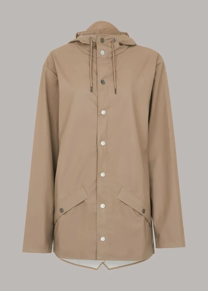 Whistles Rains Jacket Taupe Women Coats and Jackets