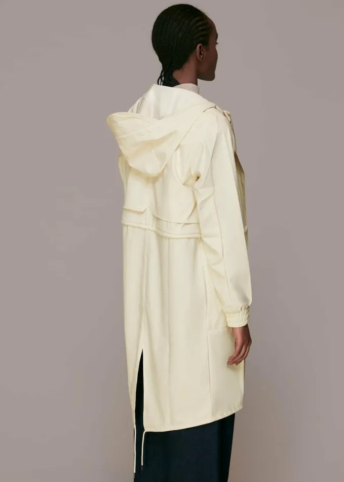 Whistles Rains String Parka Ivory Women Coats and Jackets
