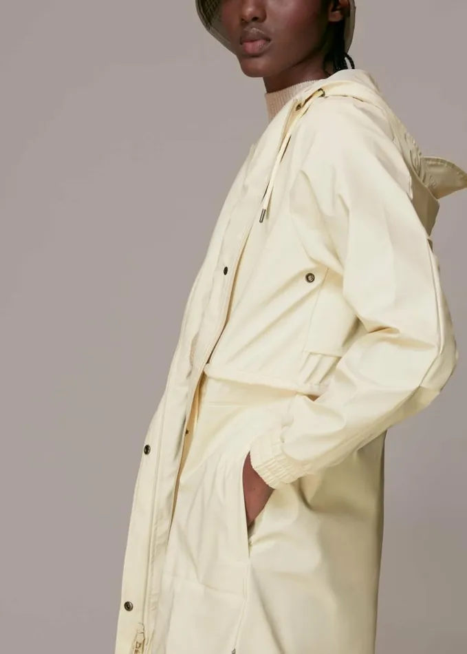Whistles Rains String Parka Ivory Women Coats and Jackets