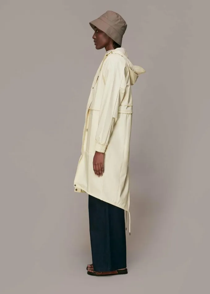 Whistles Rains String Parka Ivory Women Coats and Jackets