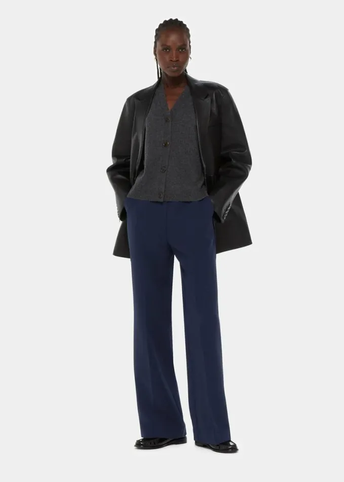 Whistles Ultimate Full Length Trouser Navy Women Pants