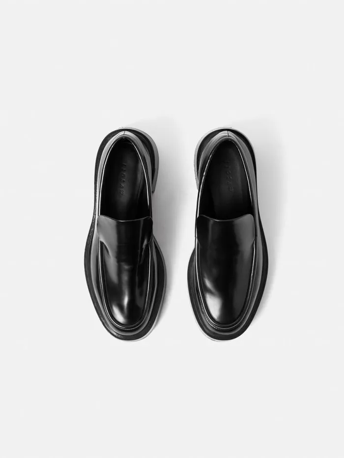 Wickham Loafer Black Women Jigsaw Flats
