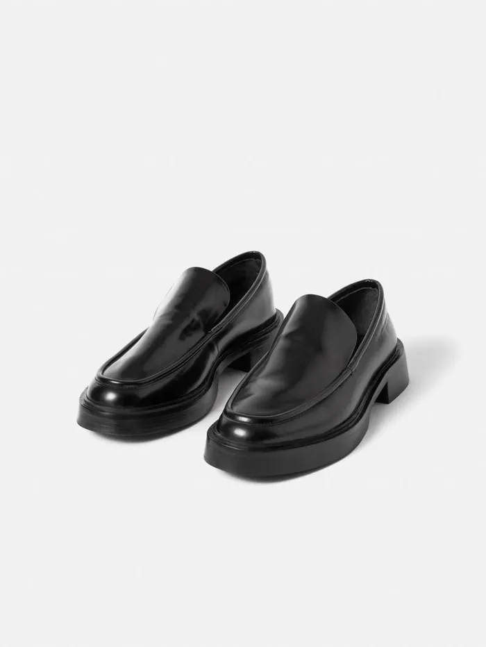 Wickham Loafer Black Women Jigsaw Flats
