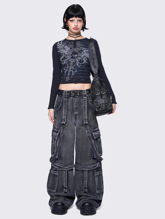 Winged Darkness Top Women Minga London Tops and TShirts