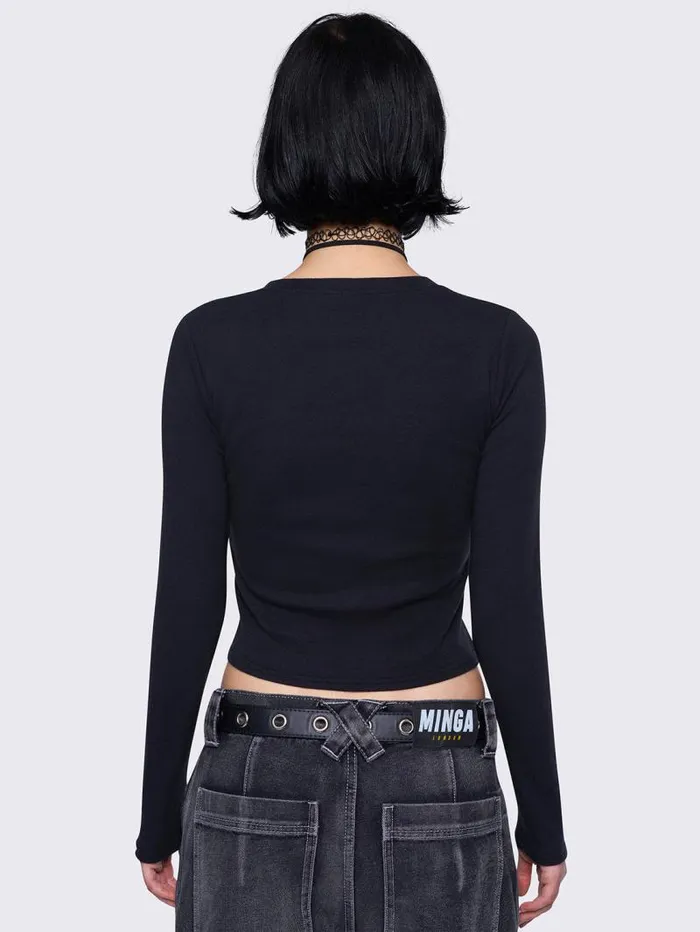 Winged Darkness Top Women Minga London Tops and TShirts