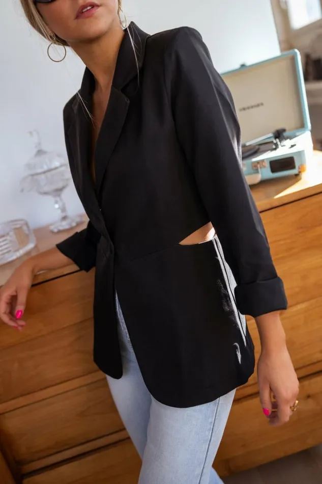 Women039s Clothing Blazers Easy Clothes Black Ophelie Blazer