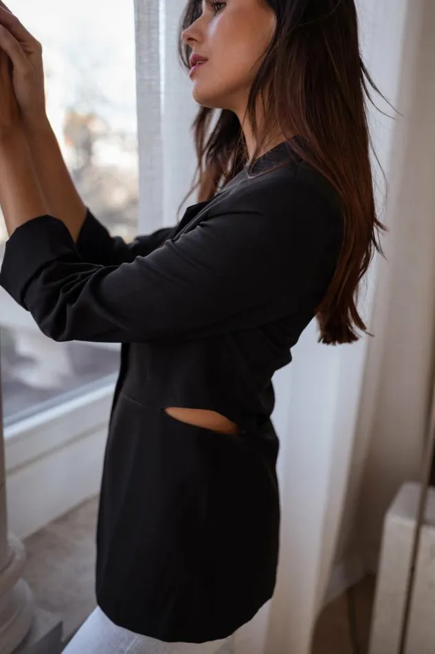 Women039s Clothing Blazers Easy Clothes Black Ophelie Blazer