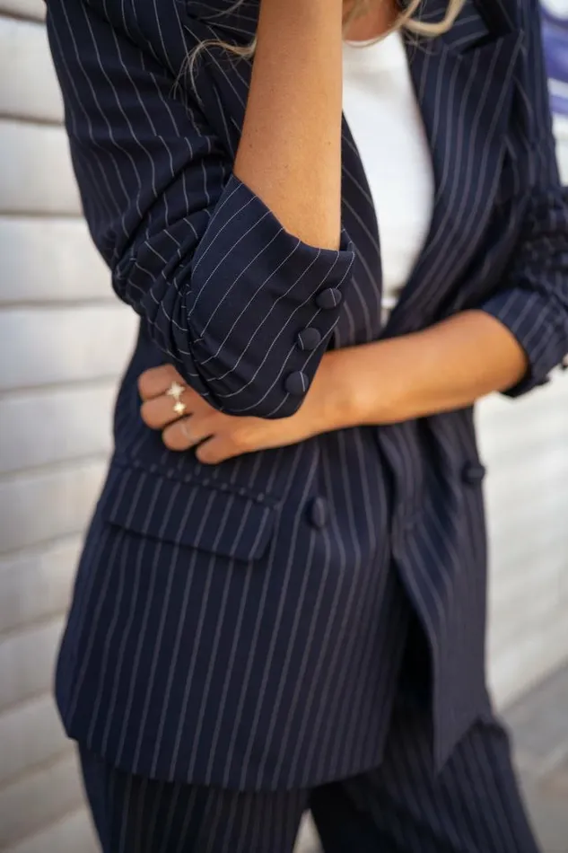 Women039s Clothing Blazers Easy Clothes Dark Blue Bruno Blazer