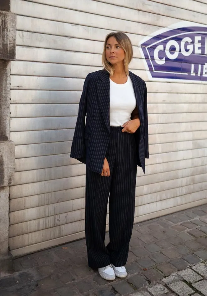 Women039s Clothing Blazers Easy Clothes Dark Blue Bruno Blazer