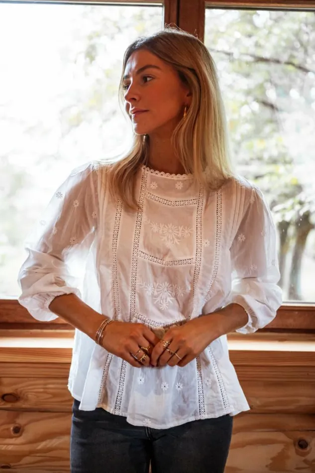 Women039s Clothing Blouses Easy Clothes Ecru Mathis Blouse