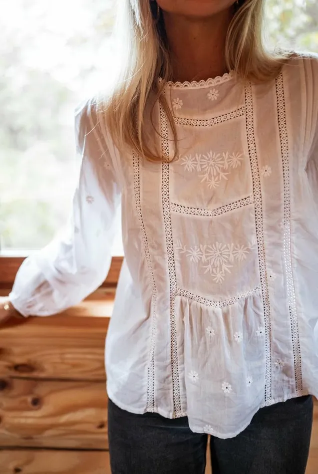 Women039s Clothing Blouses Easy Clothes Ecru Mathis Blouse
