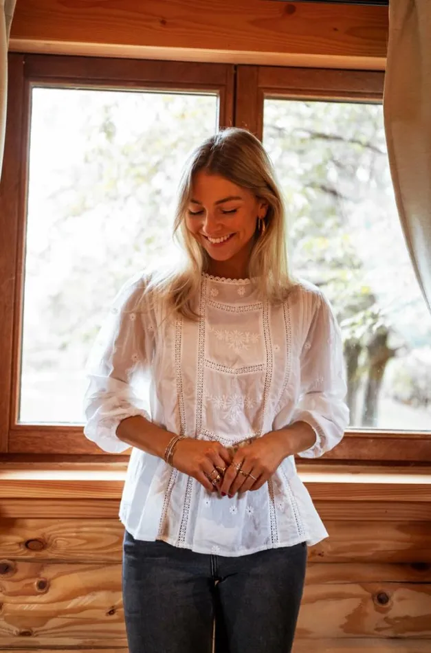 Women039s Clothing Blouses Easy Clothes Ecru Mathis Blouse