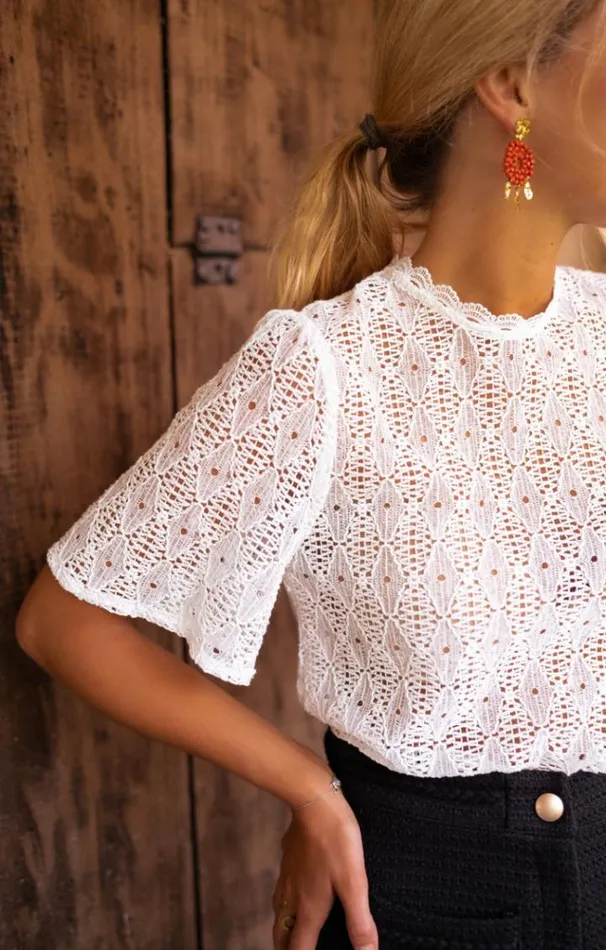 Women039s Clothing Blouses Easy Clothes Lace Maka Blouse