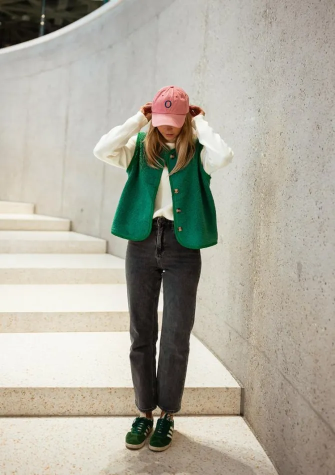 Women039s Clothing Cardigans Easy Clothes Green Jay Sleeveless Cardigan