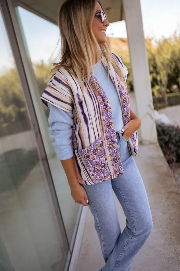 Women039s Clothing Jackets Easy Clothes Patterned Lievine Sleeveless Jacket
