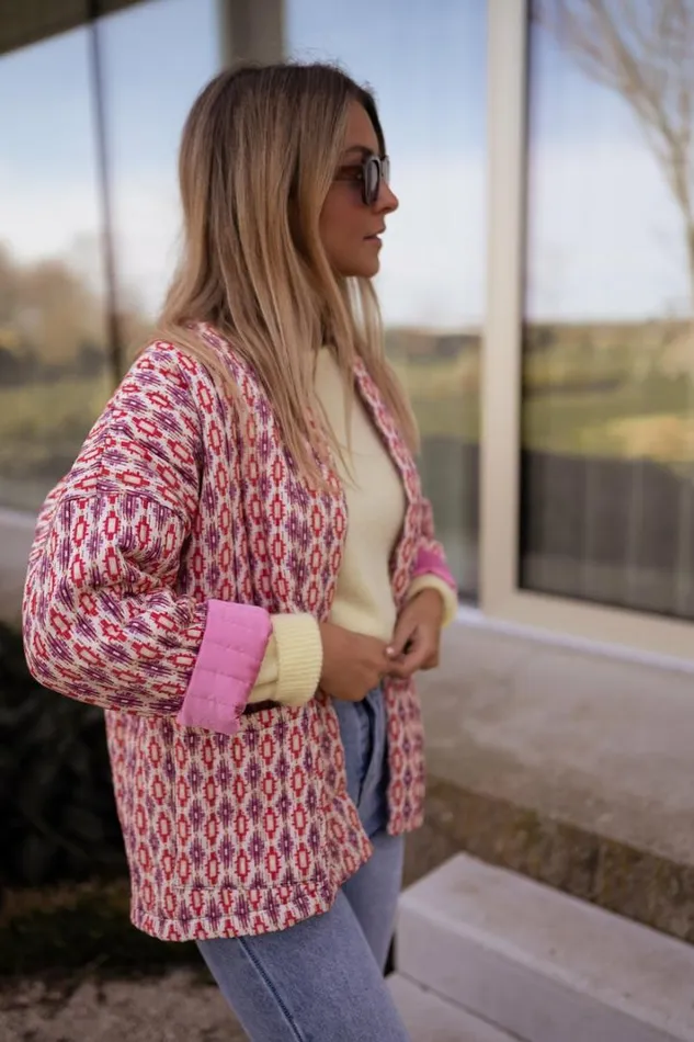 Women039s Clothing Jackets Easy Clothes Pink Belinda Quilted Jacket