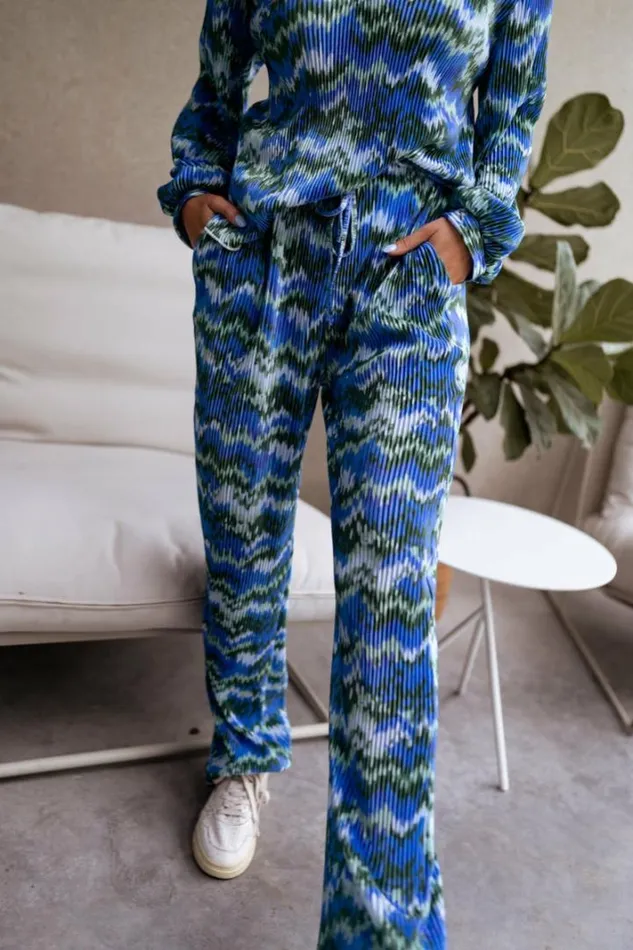 Women039s Clothing Pants and Jeans Easy Clothes Green And Blue Lyvia Pants