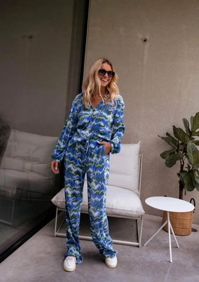 Women039s Clothing Pants and Jeans Easy Clothes Green And Blue Lyvia Pants Women039s Clothing Pants and Jeans Easy Clothes Green And Blue Lyvia Pants